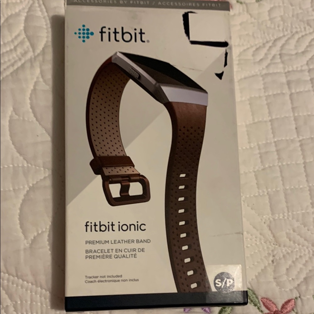 Fitbit Ionic Leather Band in Brown